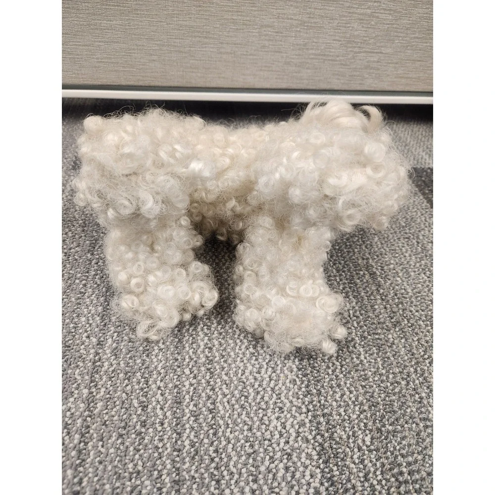 Vtg. Rare Lulu Wiggy Doggy Poodle Stuffed Animal‎ Curly Hair Synthetic Fiber 8
